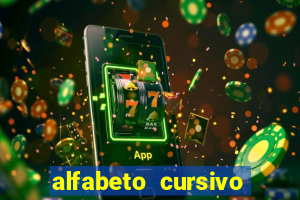 alfabeto cursivo para treinar caligrafia